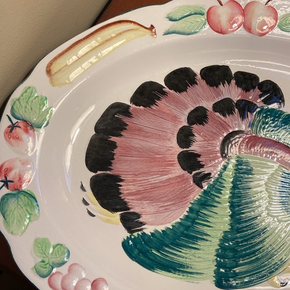 Vintage MCM turkey platter great for holiday meals or entertaining at home - Picture 4 of 9